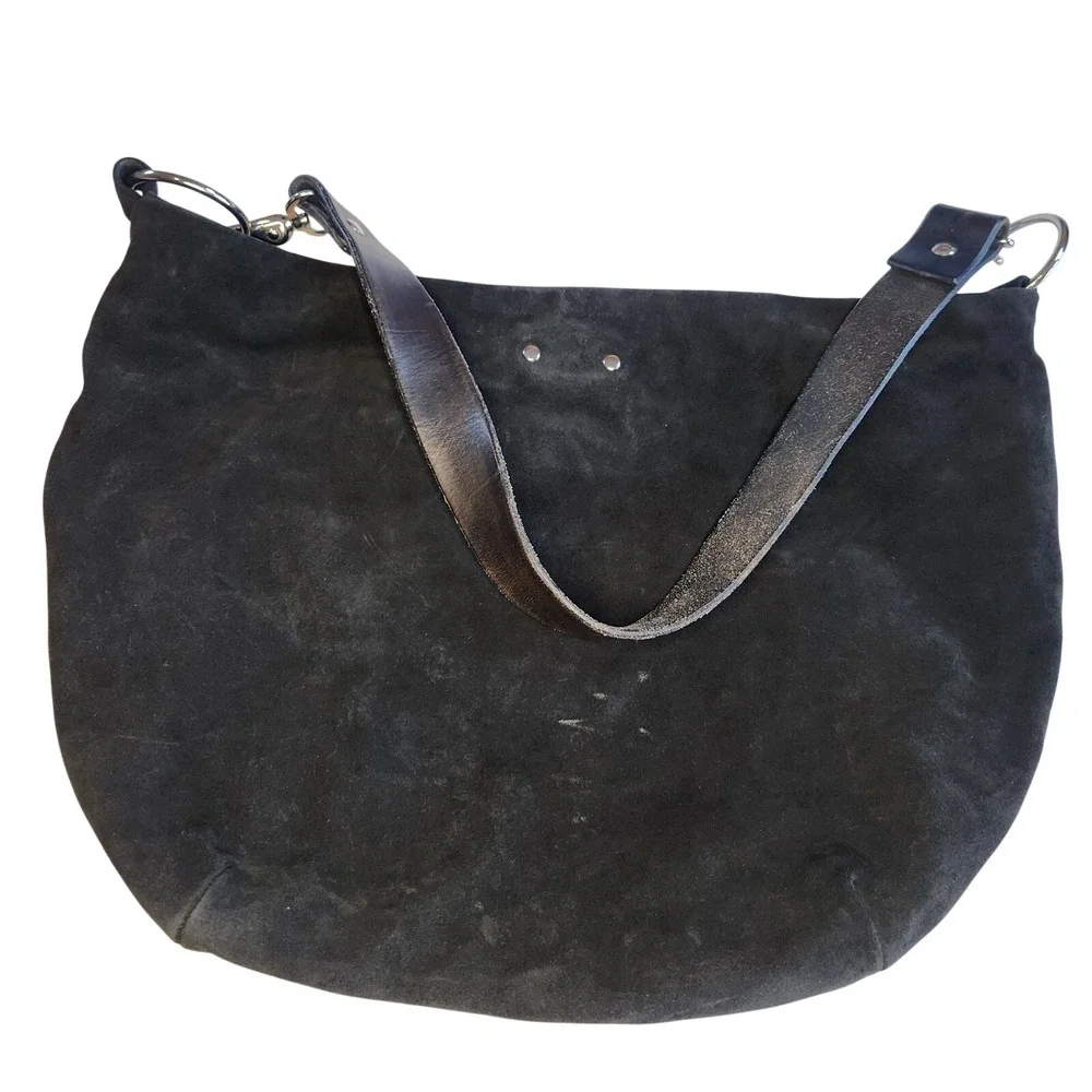 MARTALU DESIGNS Suede Leather‎ Hobo Handbag Purse Large